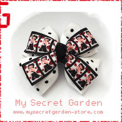 Betty Boop Grosgrain Ribbon Girls Hair Bows Style A or B ( Hair Clip or Hair Band)